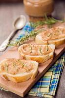 bread with pate photo