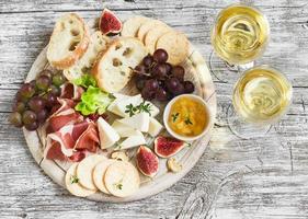 delicious appetizer to wine photo