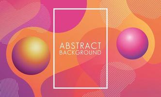 Abstract background with vivid colors and square frame  vector