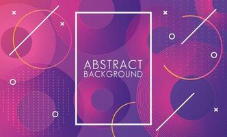 Vivid modern colors with square frame abstract background vector