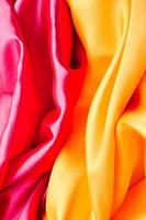 Silk background in red and yellow colors