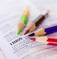 The word, VISION photo