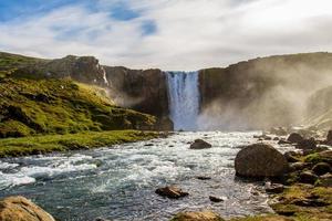 Waterfall during the day  photo