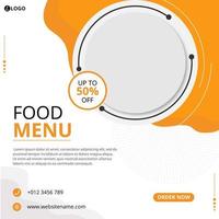 Food social media post  vector