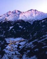 Snow covered mountains  photo