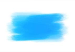 Trazos de pintura cepillada a mano acuarela azul abstracta vector