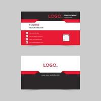 Simple company business card vector