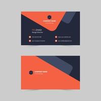 Two color business card  vector