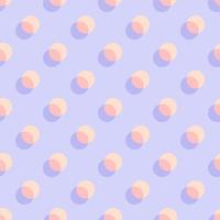 Pastel Overlapping Polka Dots Seamless Pattern vector