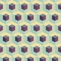 Abstract Cubes Geometric Pattern vector