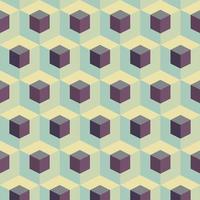 Abstract Cubes Geometric Pattern vector