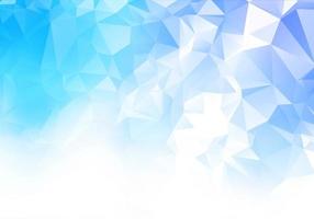 Blue, White Low Poly Triangle Shapes Background vector