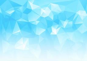 Blue White Low Poly Triangle Shapes Background vector