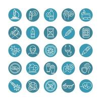 Medical related icon set vector
