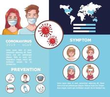Coronavirus 2019 nCoV infographic  vector