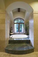 Sunken Marble Bath At Home photo