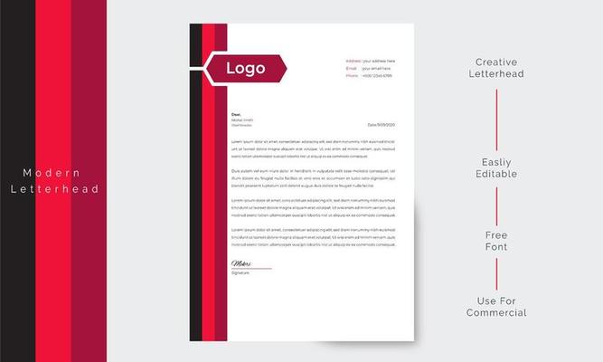 Letterhead Border Vector Art, Icons, and Graphics for Free Download