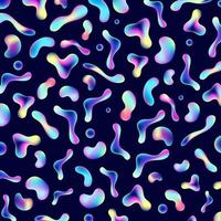 Abstract trendy neon gradient color fluid shape pattern vector