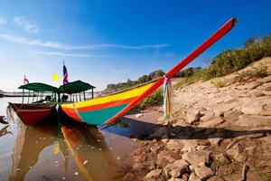Tourist boats on the Mekong River