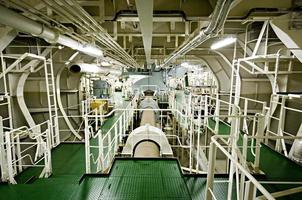 espacio de la sala de máquinas del buque (barco) foto