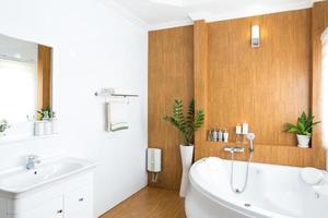 Modern house bathroom interior photo