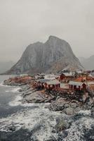 Houses near the cliffs  photo