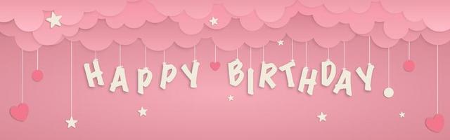 Birthday girl lettering on pink background Vector Image