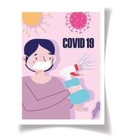 Coronavirus prevention poster template