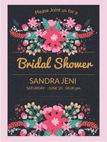 Bridal Shower Invitation Vector