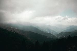 Moody mountain range  photo