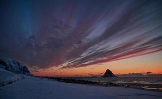 Dark and moody sunset photo