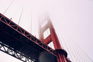 Looking up at the Golden Gate Bridge photo