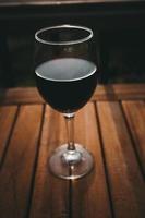 A glass of red wine photo