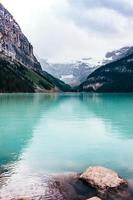 Green glacial lake  photo