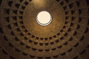 Brown and white dome ceiling photo