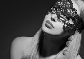 glamour woman in mask photo