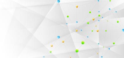 Banner Abstract Technology Connect Concept Connecting Lines and Dots vector