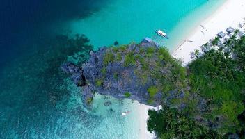 Aerial photography of island