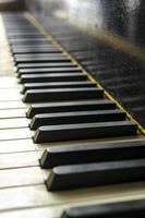 Vintage piano keys