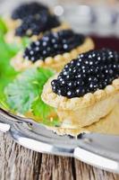 cake of black caviar photo
