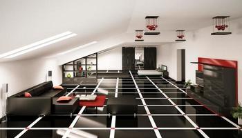 Penthouse interior 3d render
