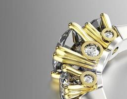 anillo de compromiso con diamante. fondo de joyas
