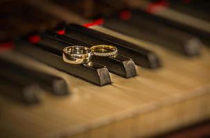 Rings on piano photo