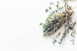 Dried herbs thyme photo
