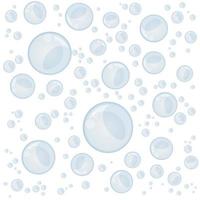 conjunto de burbujas bajo el agua