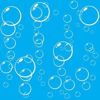 Some bubbles underwater  vector