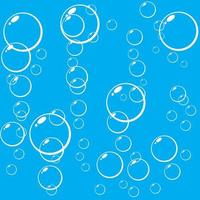 Some bubbles underwater  vector