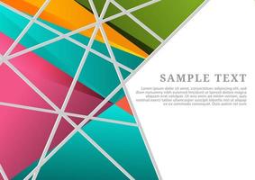 Abstract geometric colorful background  vector