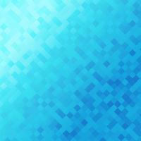 Blue mosaic squares pattern background vector