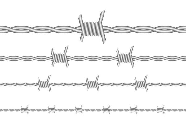 Barbed wire isolated 